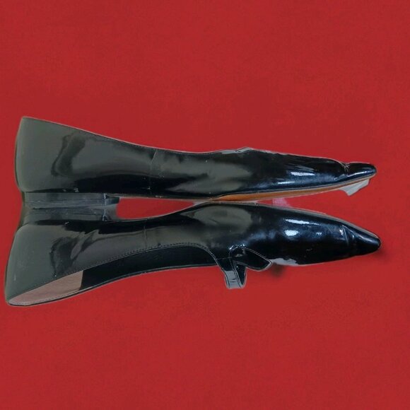 ANN TAYLOR  Patent Leather MARY JANE Black FLATS Sz 8.5 M - Picture 5 of 15